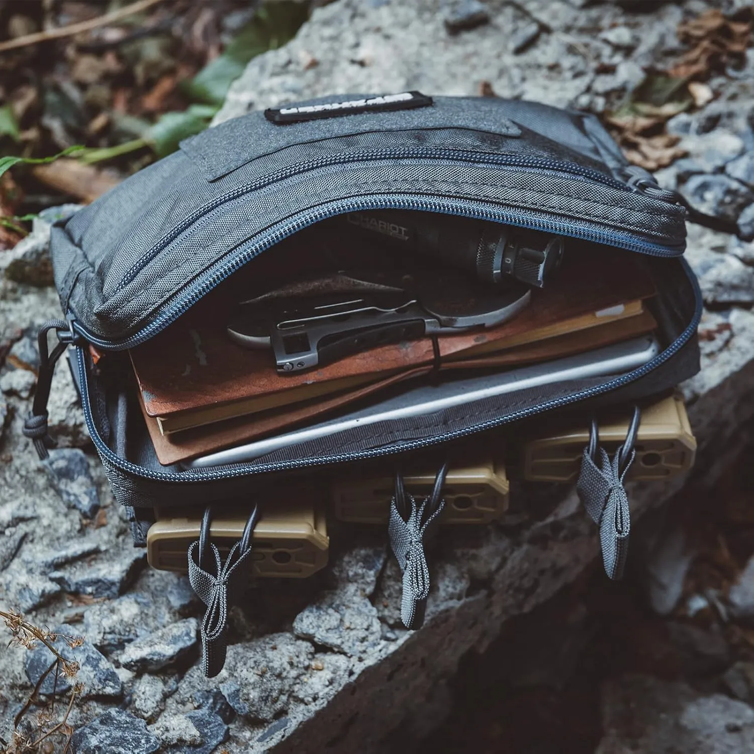 EXCELLENT ELITE SPANKER Tactical Mag Admin Pouch Molle Utility Tool Pouch Medical EDC EMT Bag with Triple Mag Pouch for M4 M16