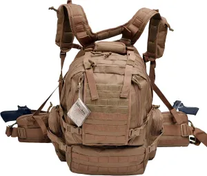 EXPLORER Large Backpack 22 Inches Detachable Pistol Waist Pouches B12-CT