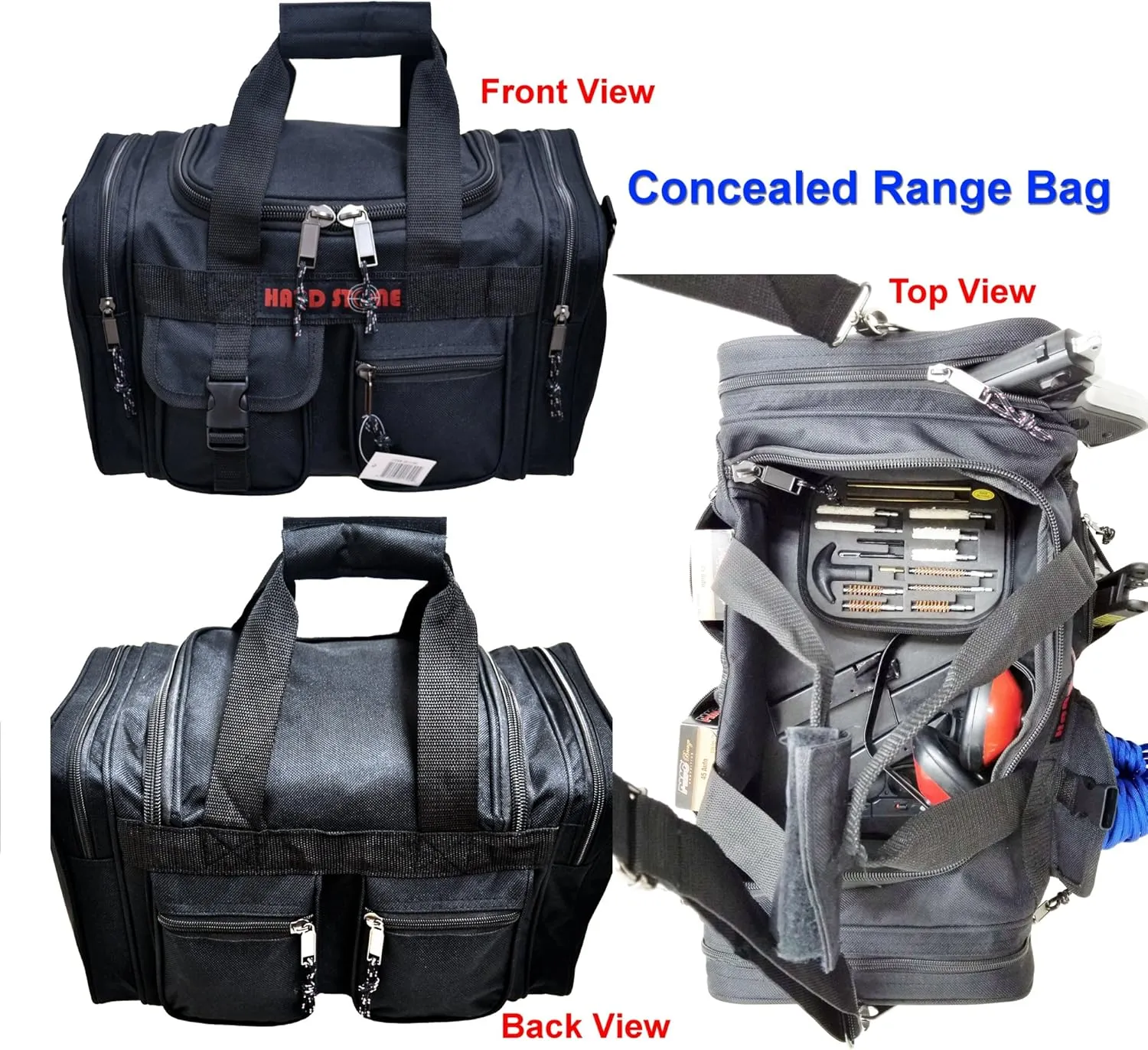 Explorer Range Bag Shooting Tactical Assault Gear Hiking Waist Bag Shoulder Backpack EDC Camera Bag MOLLE Modular Deployment Compact Utility Military Surplus Gear Heavy Duty (Black-JM19)