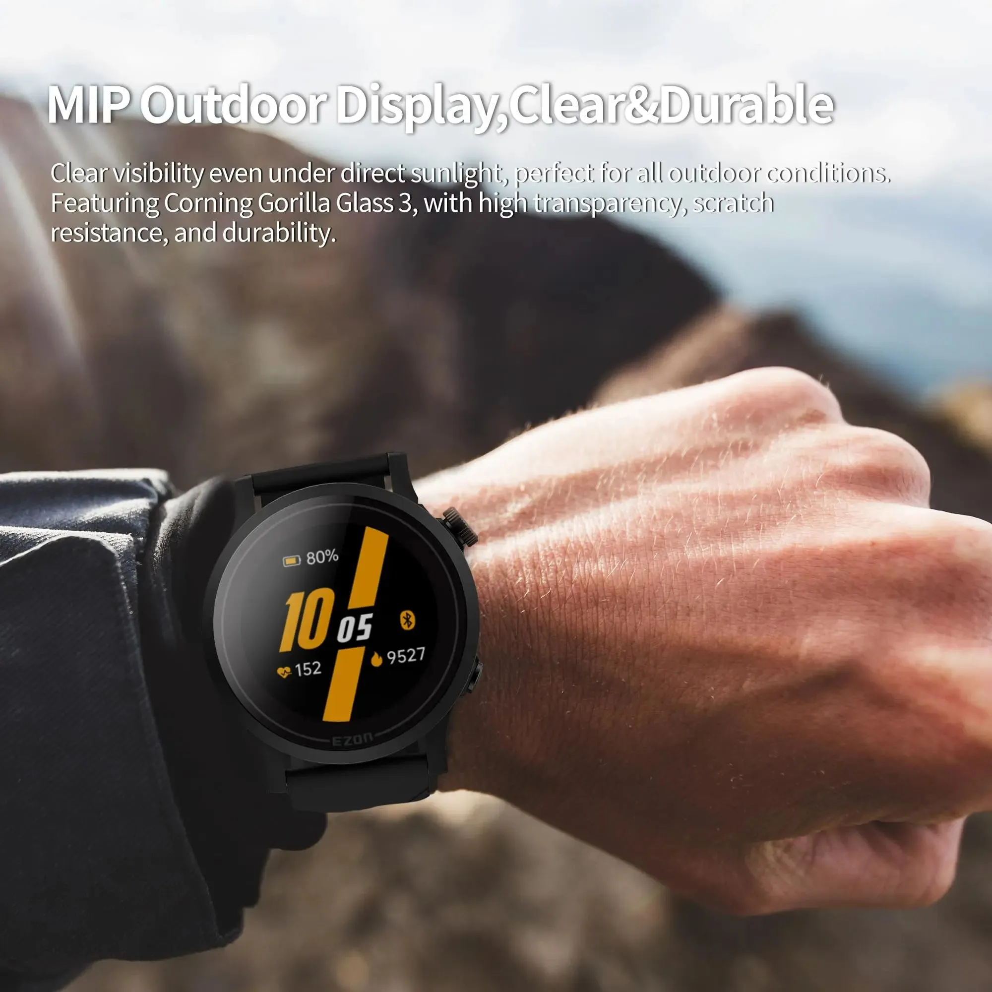 EZON R7 GPS Sports Watch: For multi-sport athletes in running,swimming,cycling,triathlon,marathon who want PB new breakthrough