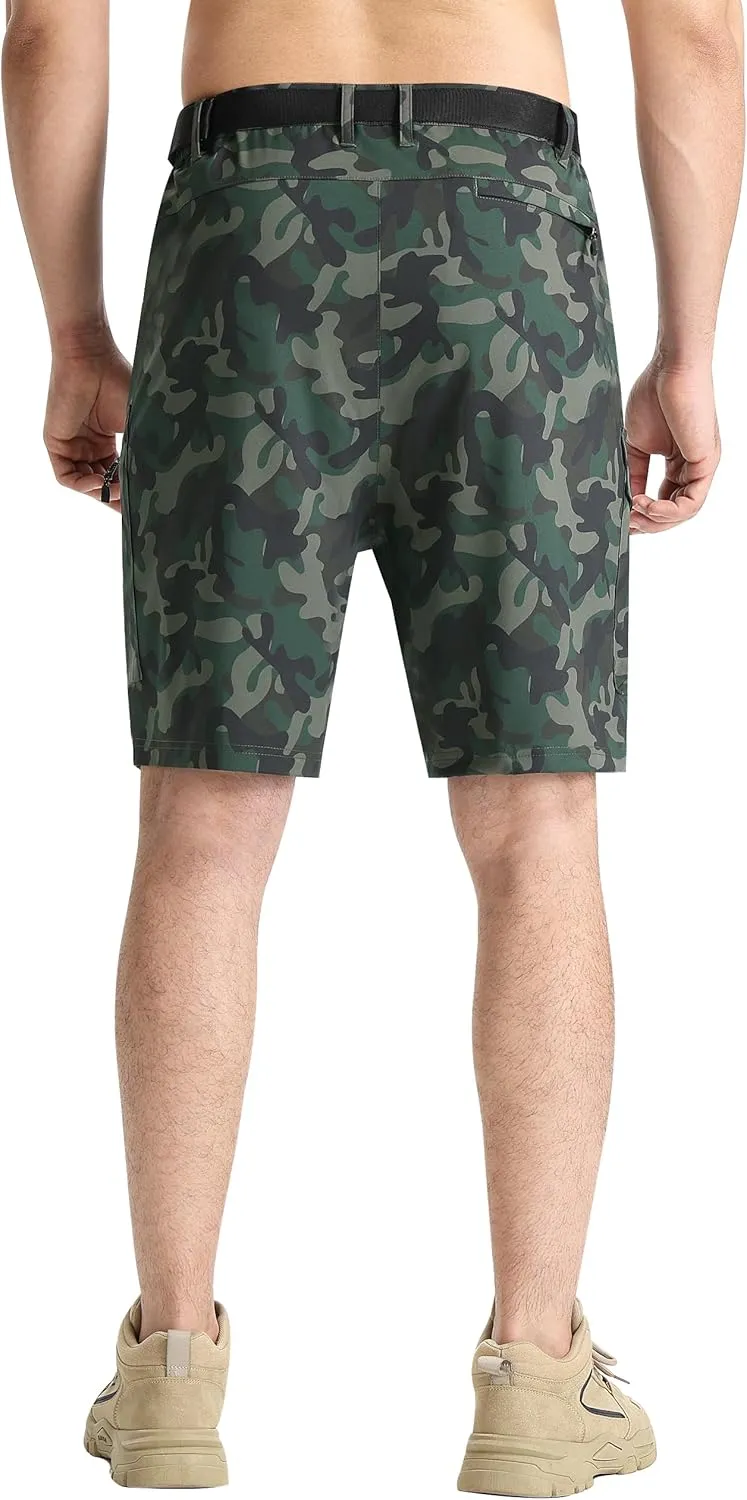 EZRUN Men's Hiking Cargo Shorts Quick Dry Golf Outdoor Work Tactical Shorts with Multi Pocket for Fishing Travel