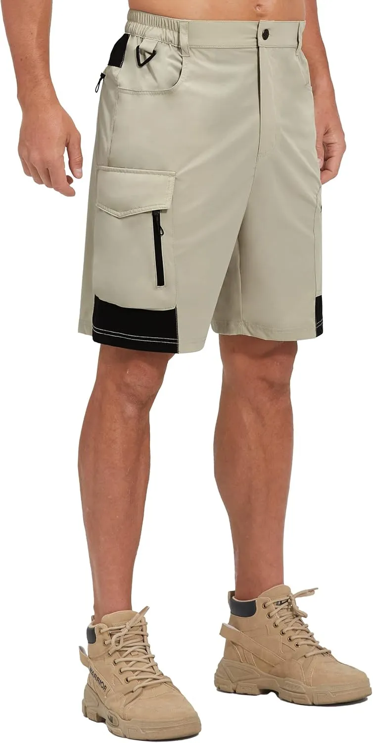 EZRUN Men's Hiking Cargo Shorts Quick Dry Golf Outdoor Work Tactical Shorts with Multi Pocket for Fishing Travel