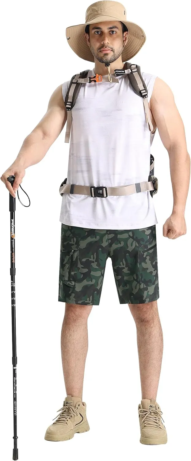 EZRUN Men's Hiking Cargo Shorts Quick Dry Golf Outdoor Work Tactical Shorts with Multi Pocket for Fishing Travel