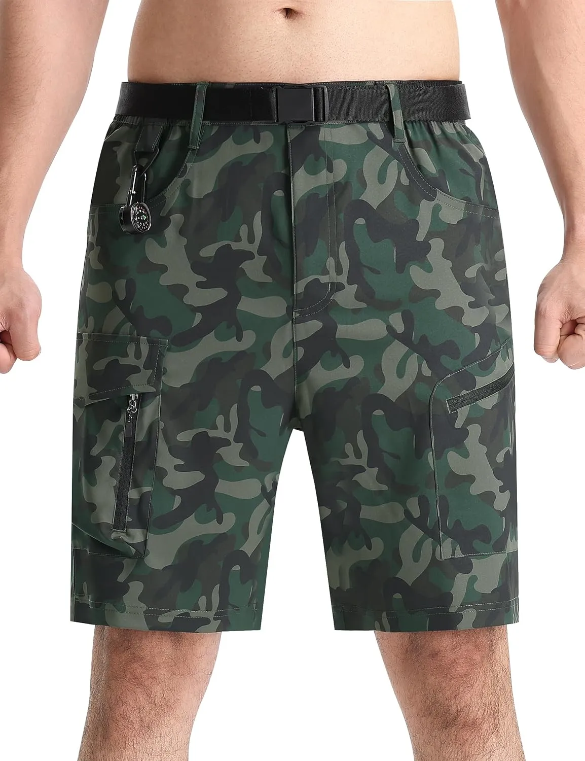 EZRUN Men's Hiking Cargo Shorts Quick Dry Golf Outdoor Work Tactical Shorts with Multi Pocket for Fishing Travel