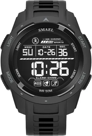 FANMIS Men Digital Sports Watch with Electronic Stopwatch and Luminous Large Display Outdoor Multifunction Watches Military Waterproof Big Numbers Watches