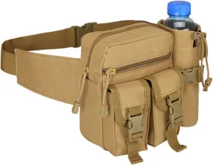 Fanny Pack Military Tactical Waist Bag Fanny Pack EDC Water Bottle Pouch Men Waterproof Outdoor Sports Running Hunting Fishing Hiking Bags (2)