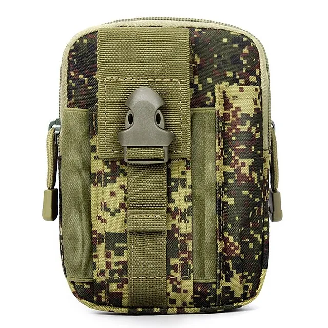 Fanny Pack Waist Bag / Waist pack Military Tactical Backpack Rain Waterproof Breathable Wearable Multifunctional Lightweight Outdoor Hunting Fishing Hiking Military Oxford Cloth Forest Green Jungle