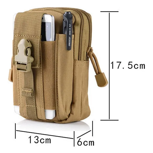 Fanny Pack Waist Bag / Waist pack Military Tactical Backpack Rain Waterproof Breathable Wearable Multifunctional Lightweight Outdoor Hunting Fishing Hiking Military Oxford Cloth Forest Green Jungle