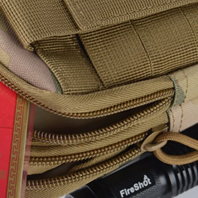 Fanny Pack Waist Bag / Waist pack Military Tactical Backpack Rain Waterproof Breathable Wearable Multifunctional Lightweight Outdoor Hunting Fishing Hiking Military Oxford Cloth Forest Green Jungle