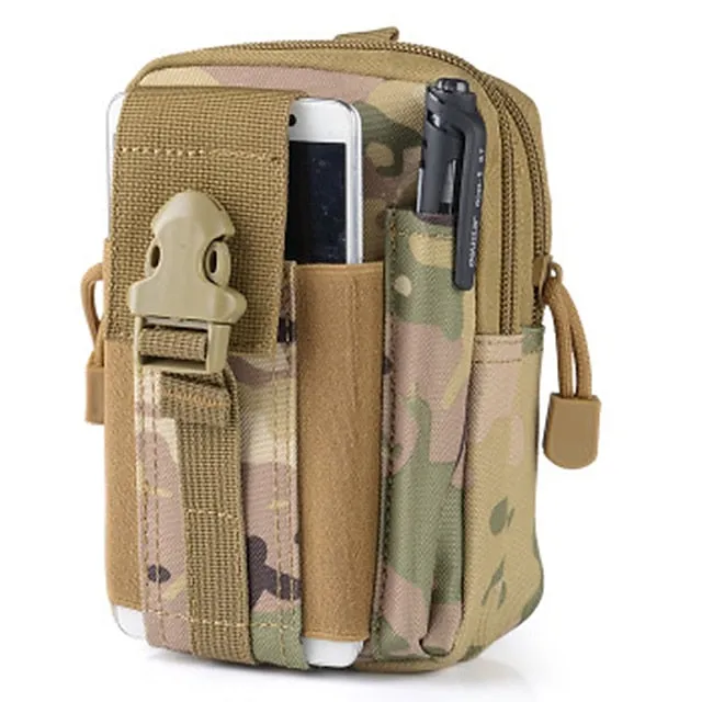 Fanny Pack Waist Bag / Waist pack Military Tactical Backpack Rain Waterproof Breathable Wearable Multifunctional Lightweight Outdoor Hunting Fishing Hiking Military Oxford Cloth Forest Green Jungle