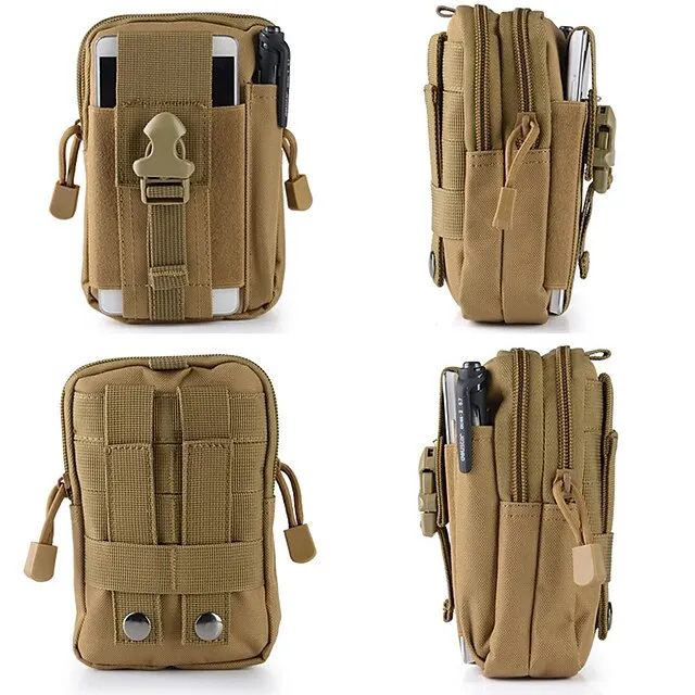 Fanny Pack Waist Bag / Waist pack Military Tactical Backpack Rain Waterproof Breathable Wearable Multifunctional Lightweight Outdoor Hunting Fishing Hiking Military Oxford Cloth Forest Green Jungle