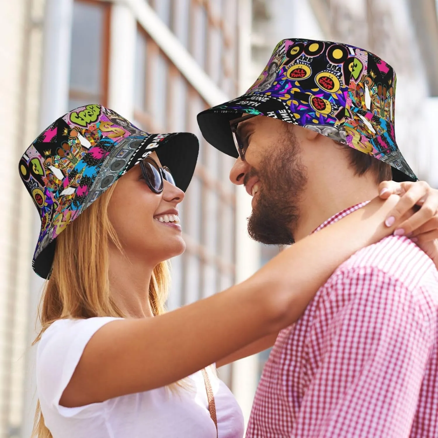 Fashion Retro 80s 90s Hats Men Women Bucket Hat Sun Cap Packable Outdoor Fisherman Hats for Women Men