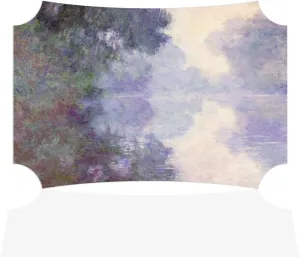 Fastasticdeals Horizontal Home Decor Wall Sign Ice Impact Drift at Vetheuil Monet Abstract Art Picture Frame Berlin Shape 18x12Inches