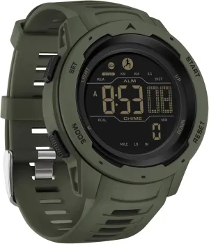 findtime Men's Digital Watch Waterproof Pedometer Watches Sport Watch Step Counter Calorie Military Watch with Stopwatch Alarm LED Backlight Countdown