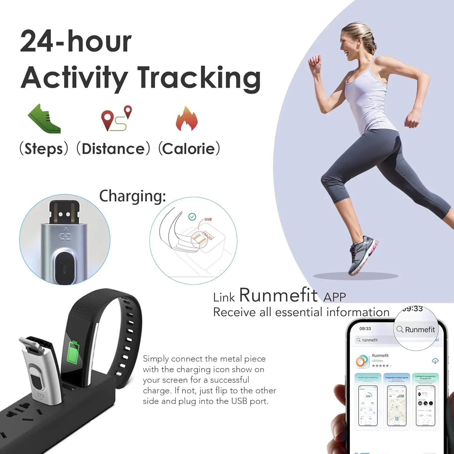 Fitness Tracker for Men and Women,Fitness Watch Waterproof with Activity Tracker and Sleep Monitor,Smart Watch for Android and iOS Phones