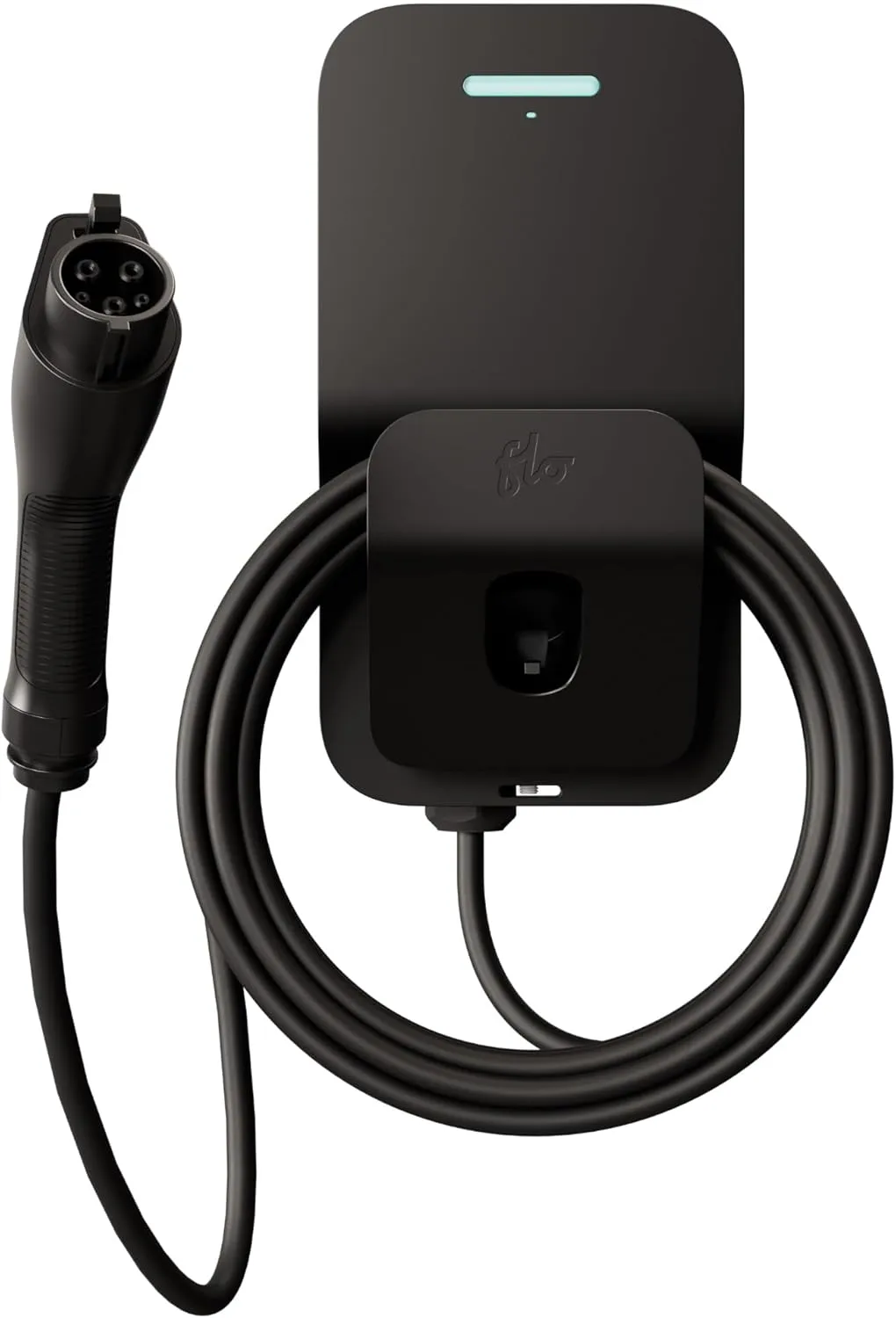 FLO Home X8 Level 2 Electric Vehicle Charging Station, 19.2 kW at 80 amp/240 V, Home Charging for High Performance EV, Hardwired, UL/Energy Star Certified, 25 ft cable, Aluminum, Top Outdoor Enclosure