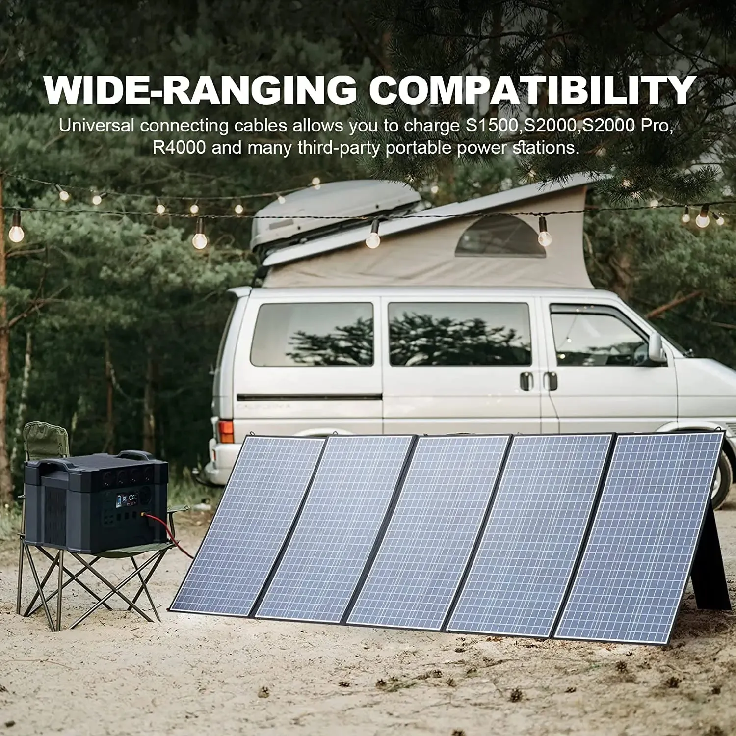 Foldable Charger Station Solar Solar Solar State-of-the-art / Savings-packed Power ALLPOWERS for Solar Panel 60W 100W / 200W 400W 140W / Generator / Output with