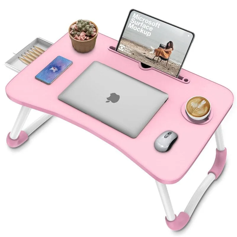 Foldable Laptop Bed Table Multi - 23.6"D x 15.8"W x 10.8"H