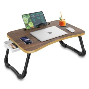 Foldable Laptop Bed Table Multi - 23.6"D x 15.8"W x 10.8"H
