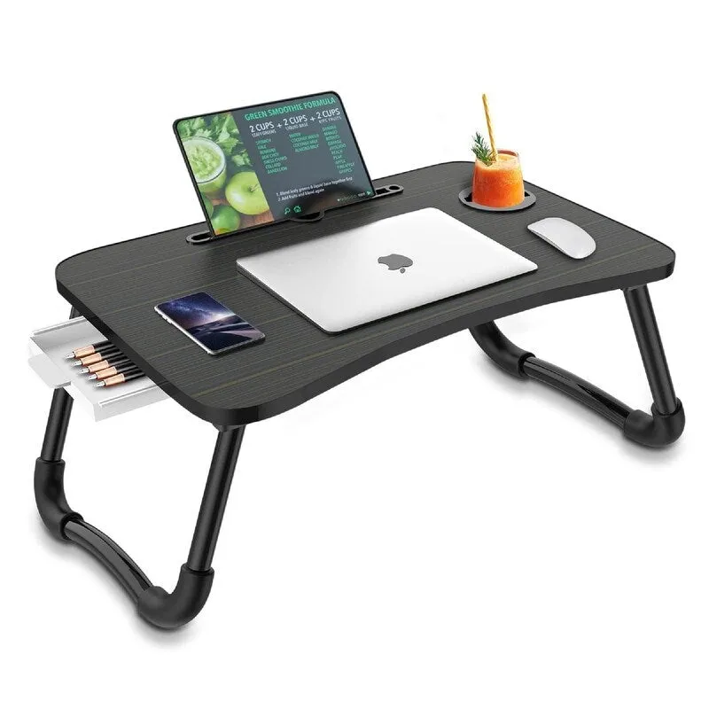 Foldable Laptop Bed Table Multi - 23.6"D x 15.8"W x 10.8"H