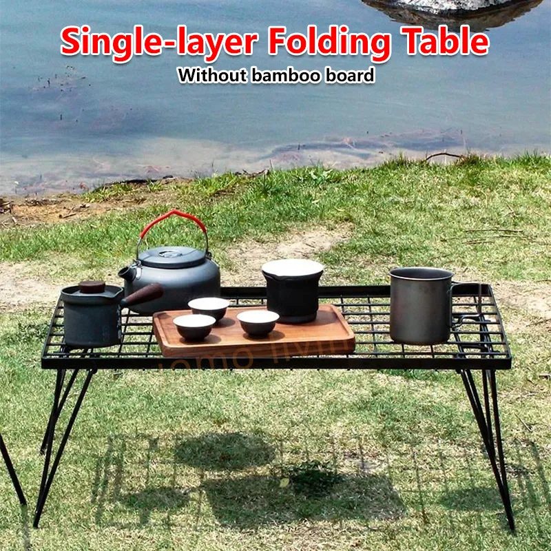 Foldable Multipurpose Rack Stacking Storage Rack Stackable Table Multipurpose Table Camping Table Folding Table