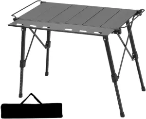 Folding Camping Ta.ble - Portable Folding Camp Ta-ble, Lightweight Travel | Long Lasting Outdoor Tabbletop, Waterproof Compact Utility for Hiking, BBQs, Beach Days, Tailgating, Roadside Meals