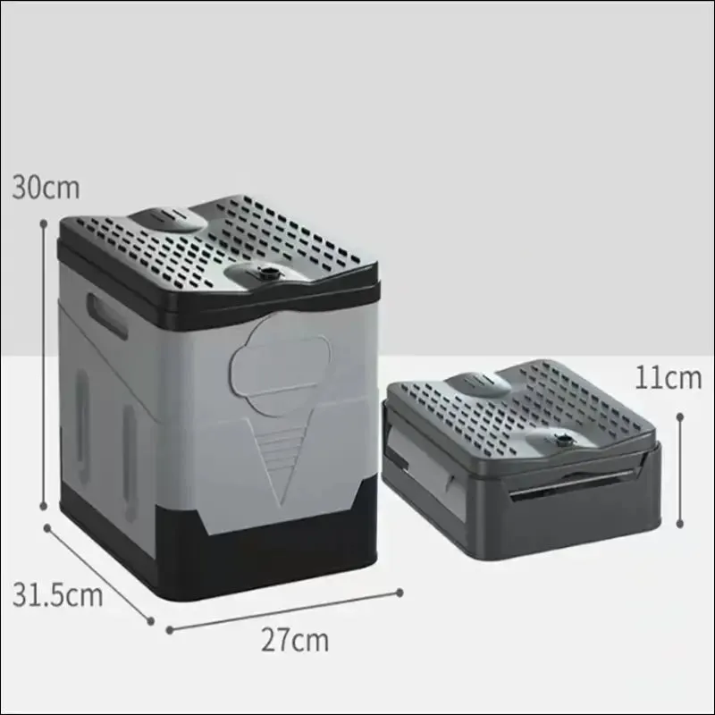 Folding toilet, portable, collapsible, anti-odor storage box, car toilet, adult self-driving travel