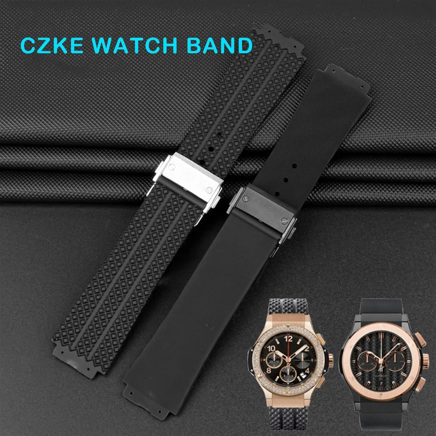 For HUBLOT BIG BANG Silicone Watch Band 26mm*19mm 25mm*17mm Waterproof Watch Strap Watch Rubber Watch Bracelet