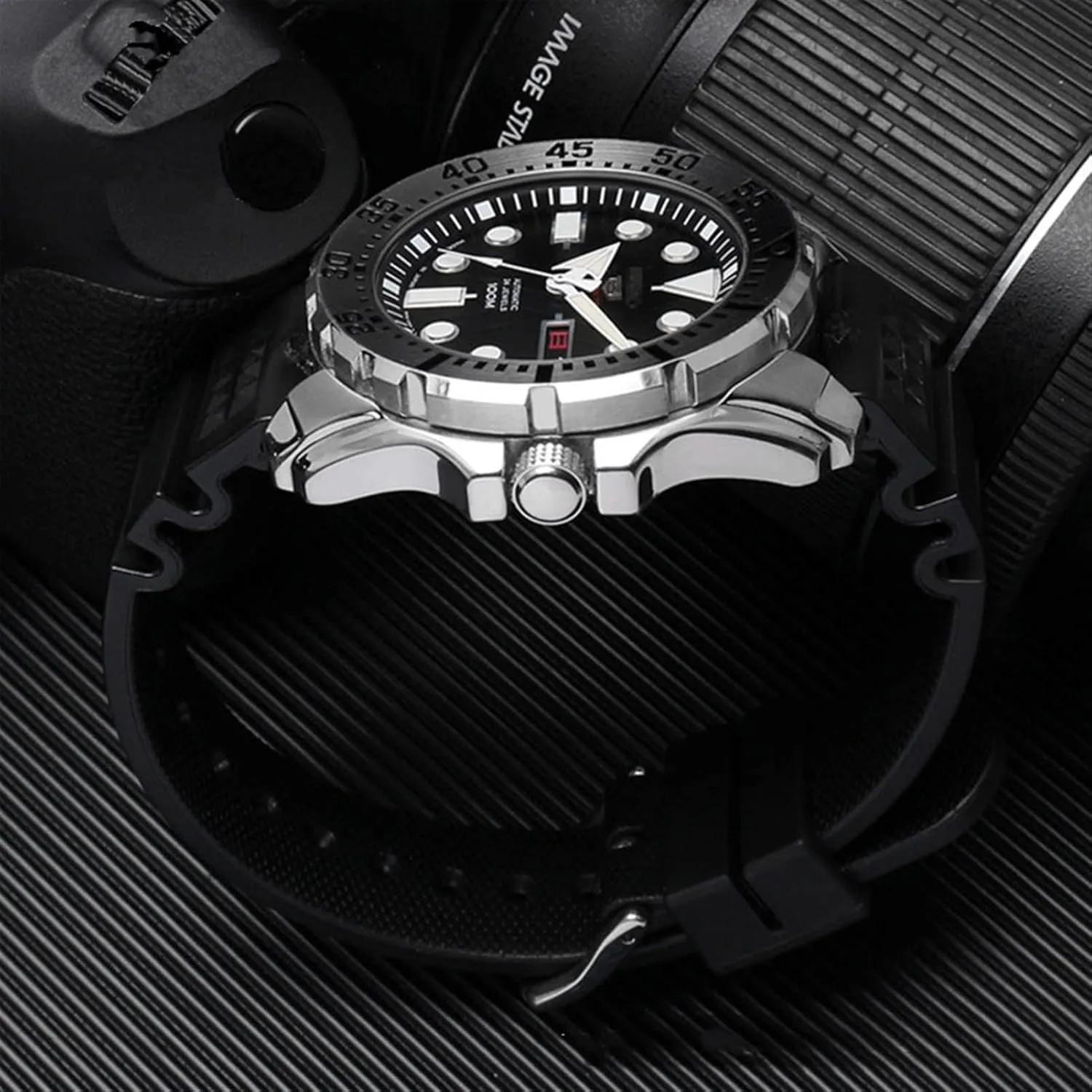 For Seiko SRP601J1 Water ghost canned Watch diving strap waterproof Bracelet men silicone black blue Sport strap 20mm 22mm