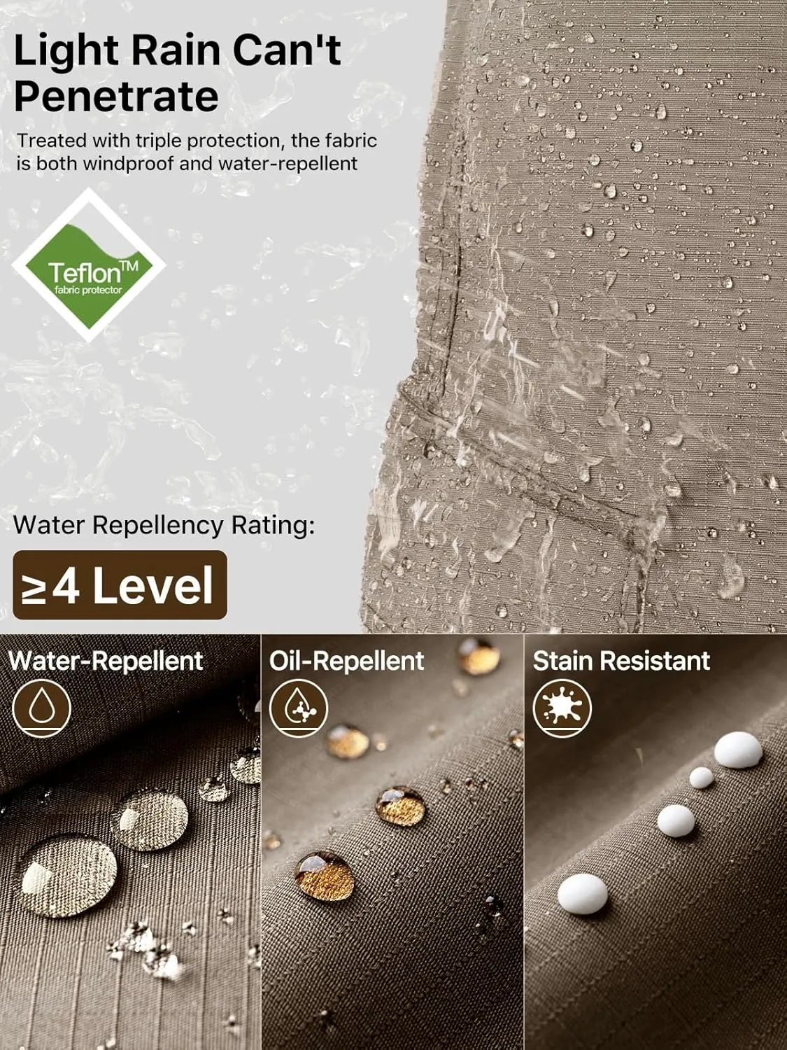 FREE SOLDIER Men's Cargo Pants Water Resistant Ripstop Tactical Pants for Men Work Pants Lightweight Outdoor Hiking Pants Men
