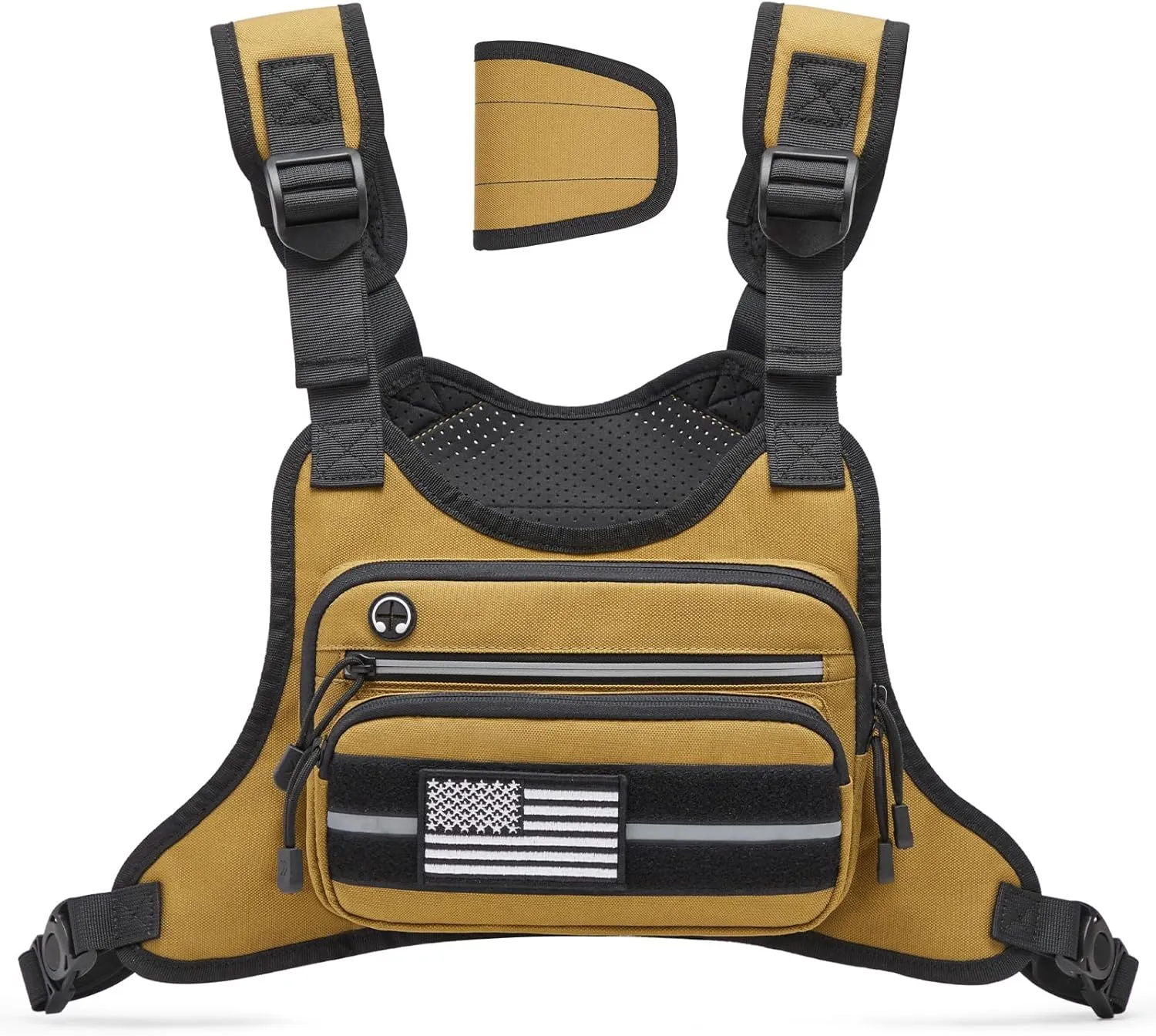 G4Free Tactical Chest Bag for Men, Tactical Quick Access Chest Rig Vest, EDC Chest Pack for Running, Hiking, Cycling