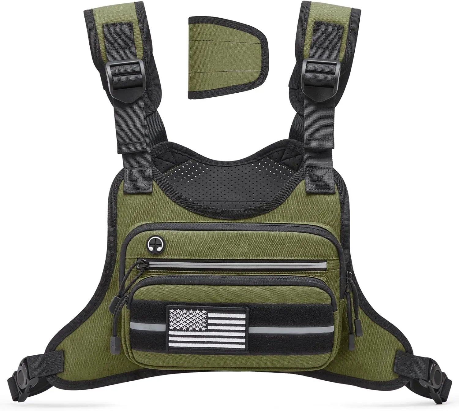 G4Free Tactical Chest Bag for Men, Tactical Quick Access Chest Rig Vest, EDC Chest Pack for Running, Hiking, Cycling