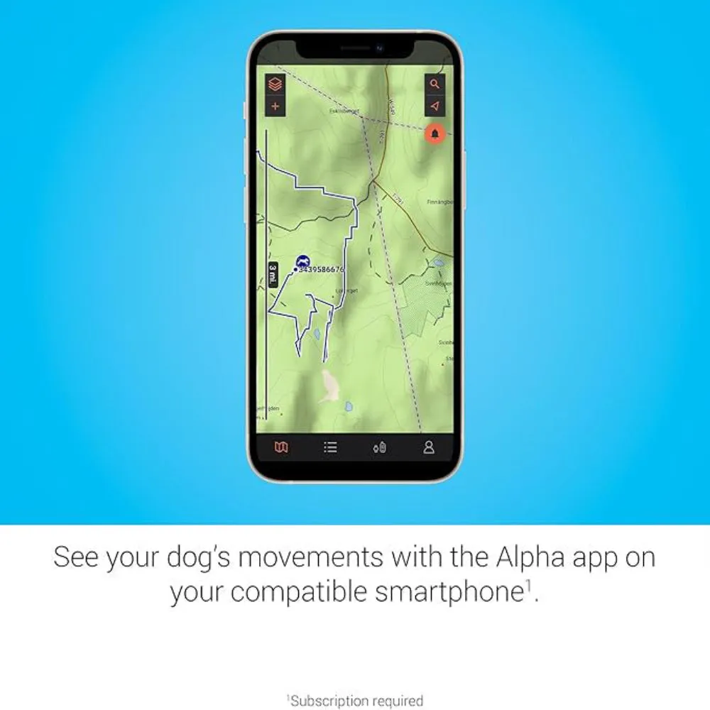 Garmin Alpha 10 Handheld Black Compact Tracking And Training Handheld Use On Its Own or With Smartphone/Garmin Dog Tracking Devices - 010-02290-50