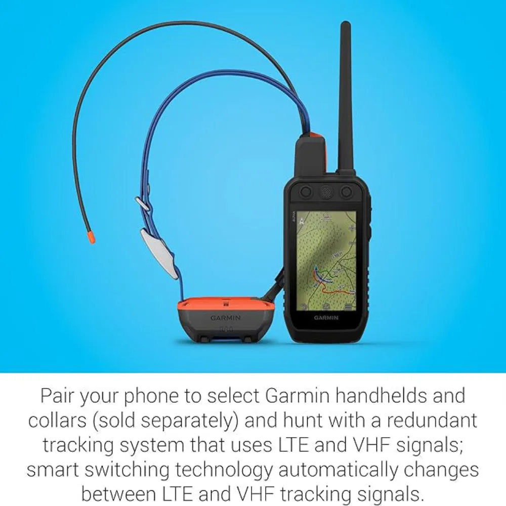 Garmin Alpha 10 Handheld Black Compact Tracking And Training Handheld Use On Its Own or With Smartphone/Garmin Dog Tracking Devices - 010-02290-50