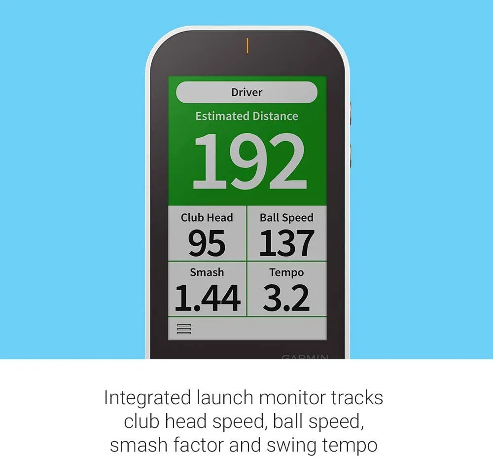 Garmin Approach G80, All-in-One Premium GPS Golf Handheld with Integrated Launch Monitor, 3.5" Touchscreen