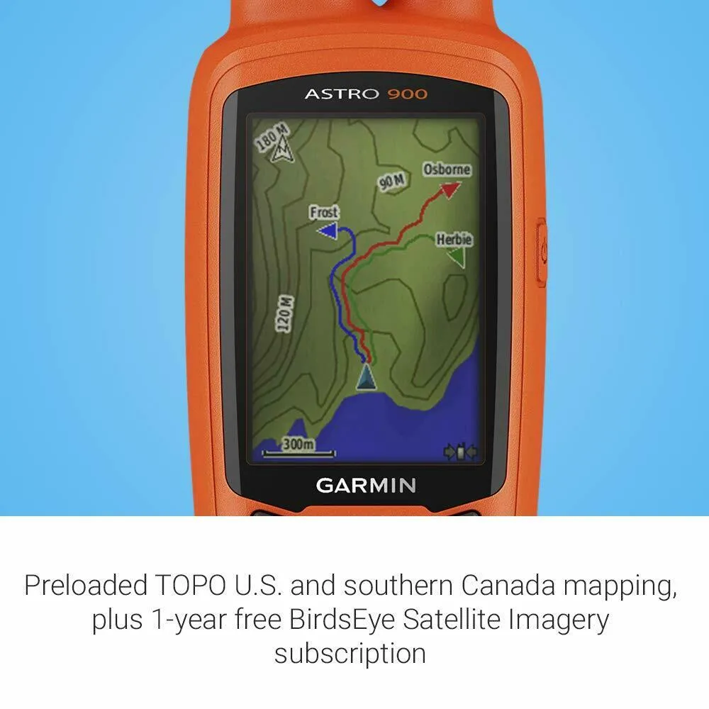 Garmin Astro 900 GPS Dog Tracking Bundle w/ Handheld & Dog Device, 010-02053-00