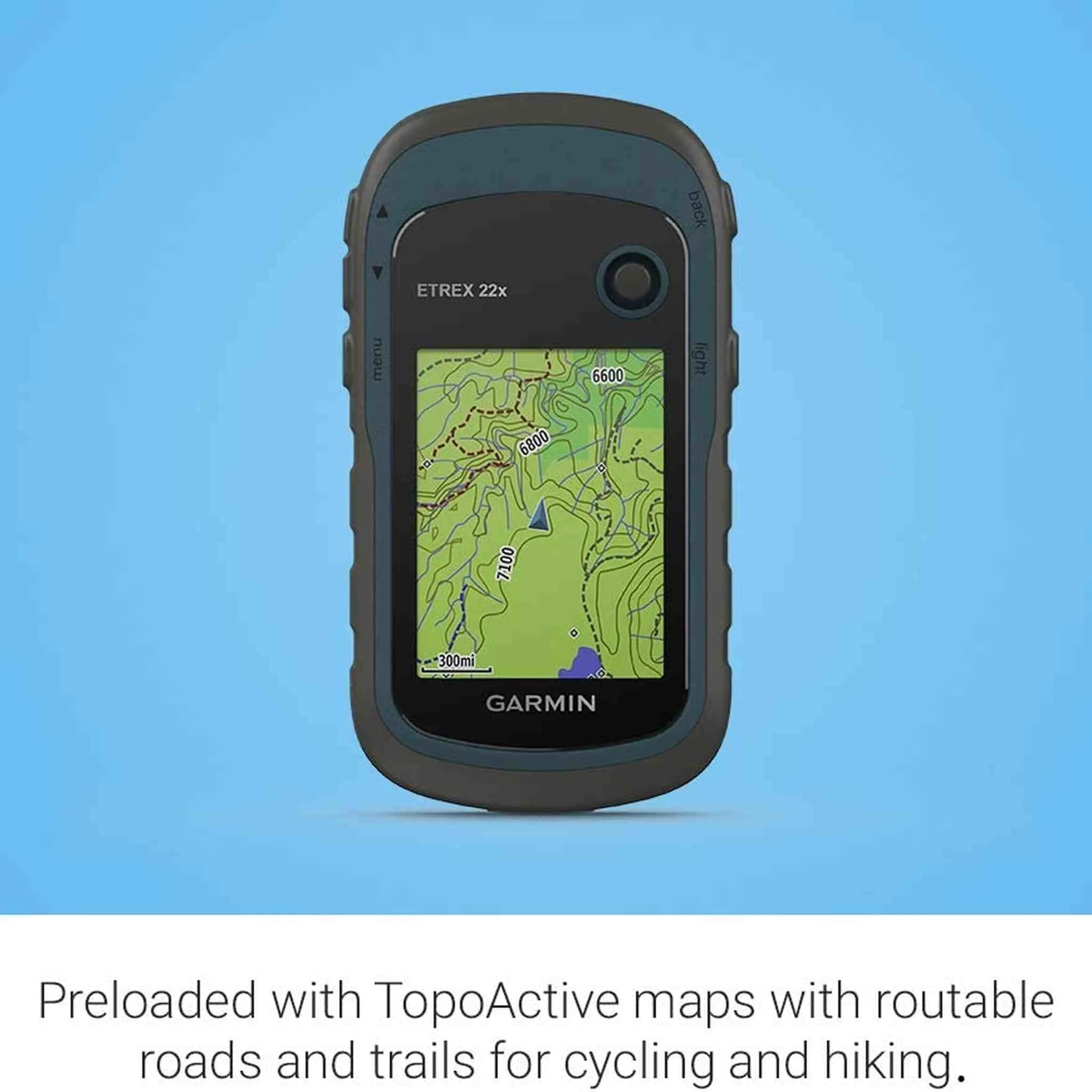 Garmin eTrex 22x, Handheld GPS Navigator with 6Ave Travel Kit (010-02256-00)