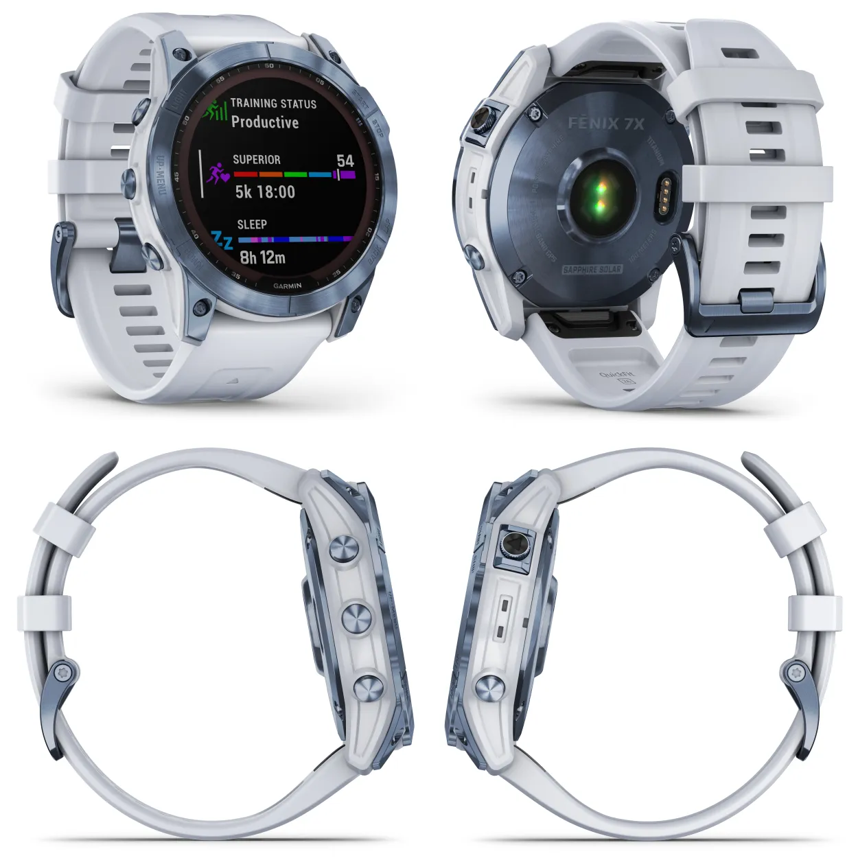Garmin Fenix 7 Series Multisport GPS Touchscreen Smartwatch with Wearable4U Bundle