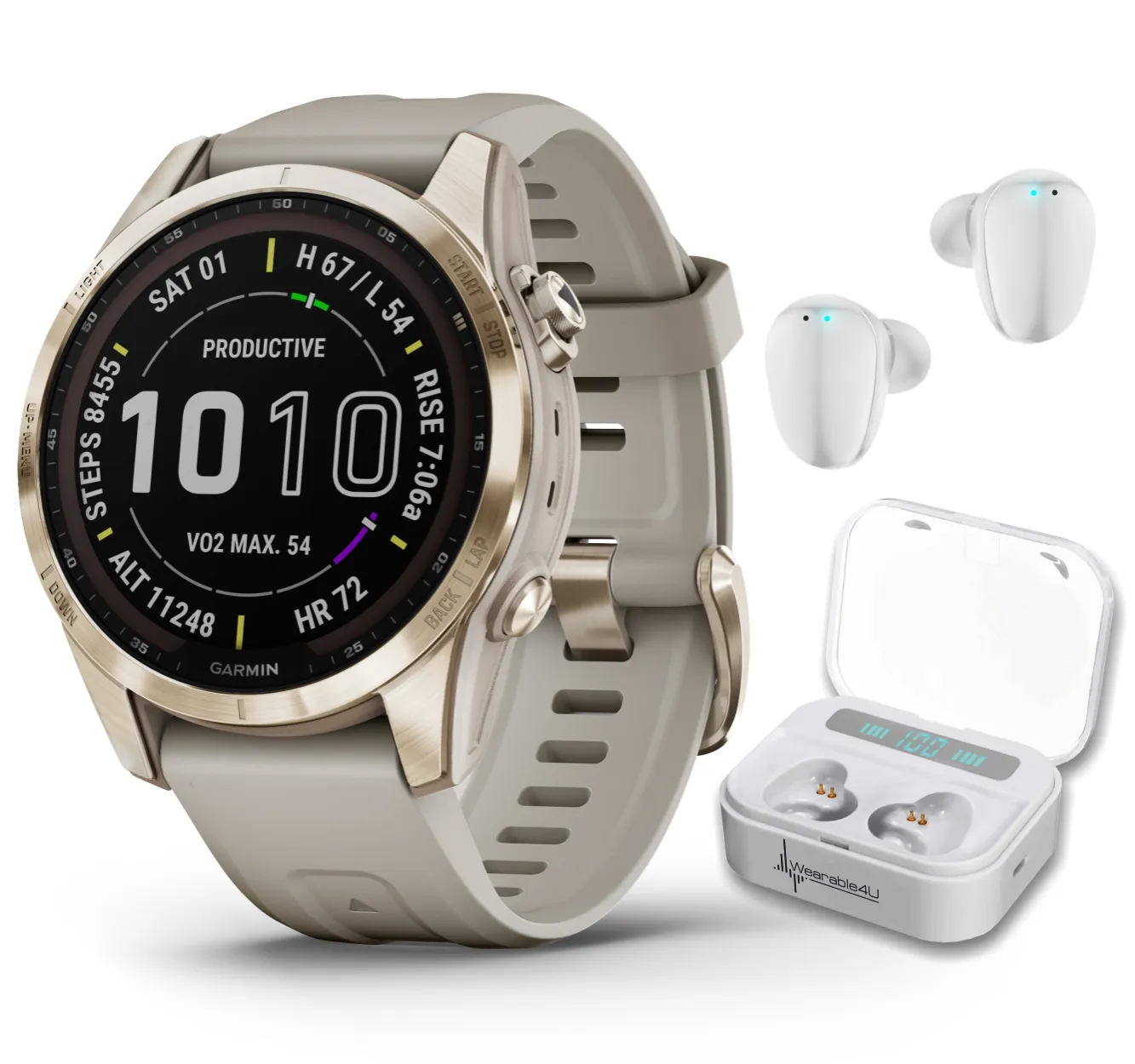 Garmin Fenix 7 Series Multisport GPS Touchscreen Smartwatch with Wearable4U Bundle