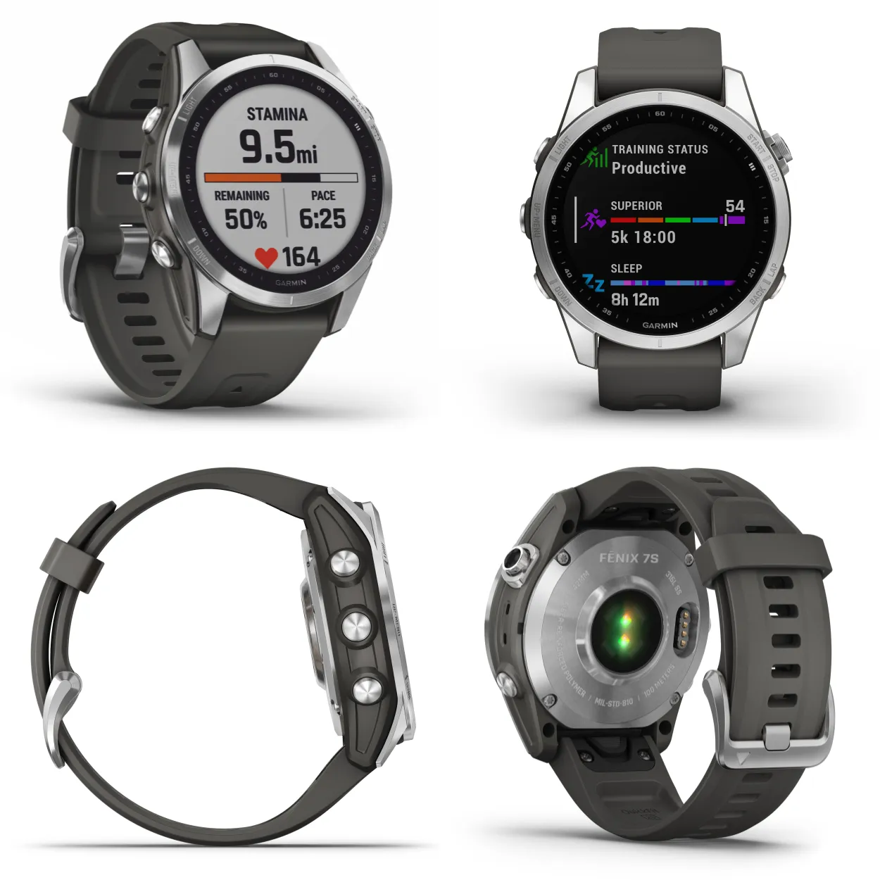 Garmin Fenix 7 Series Multisport GPS Touchscreen Smartwatch with Wearable4U Bundle