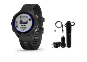 Garmin Forerunner 245 Music GPS Running Smartwatch with Included Power Pack Bundle