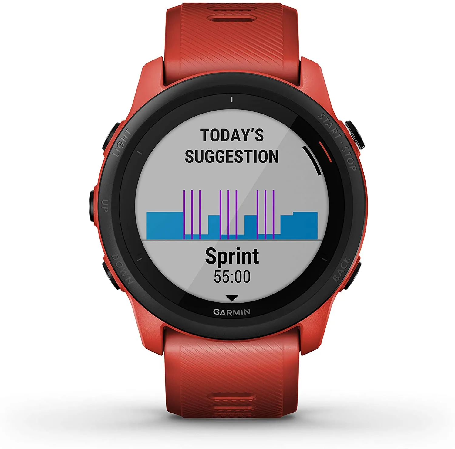 Garmin Forerunner 745 GPS Smartwatch (Magma Red) with Power Bank 2200 mAh Bundle
