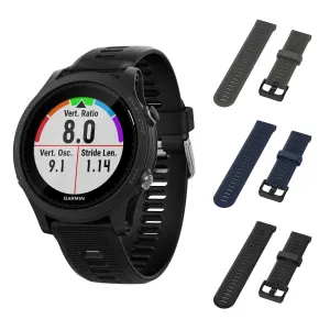Garmin Forerunner 945 GPS Running Smartwatch with Included Wearable4U 3 Straps Bundle (Slate/Navy Blue/Black) …