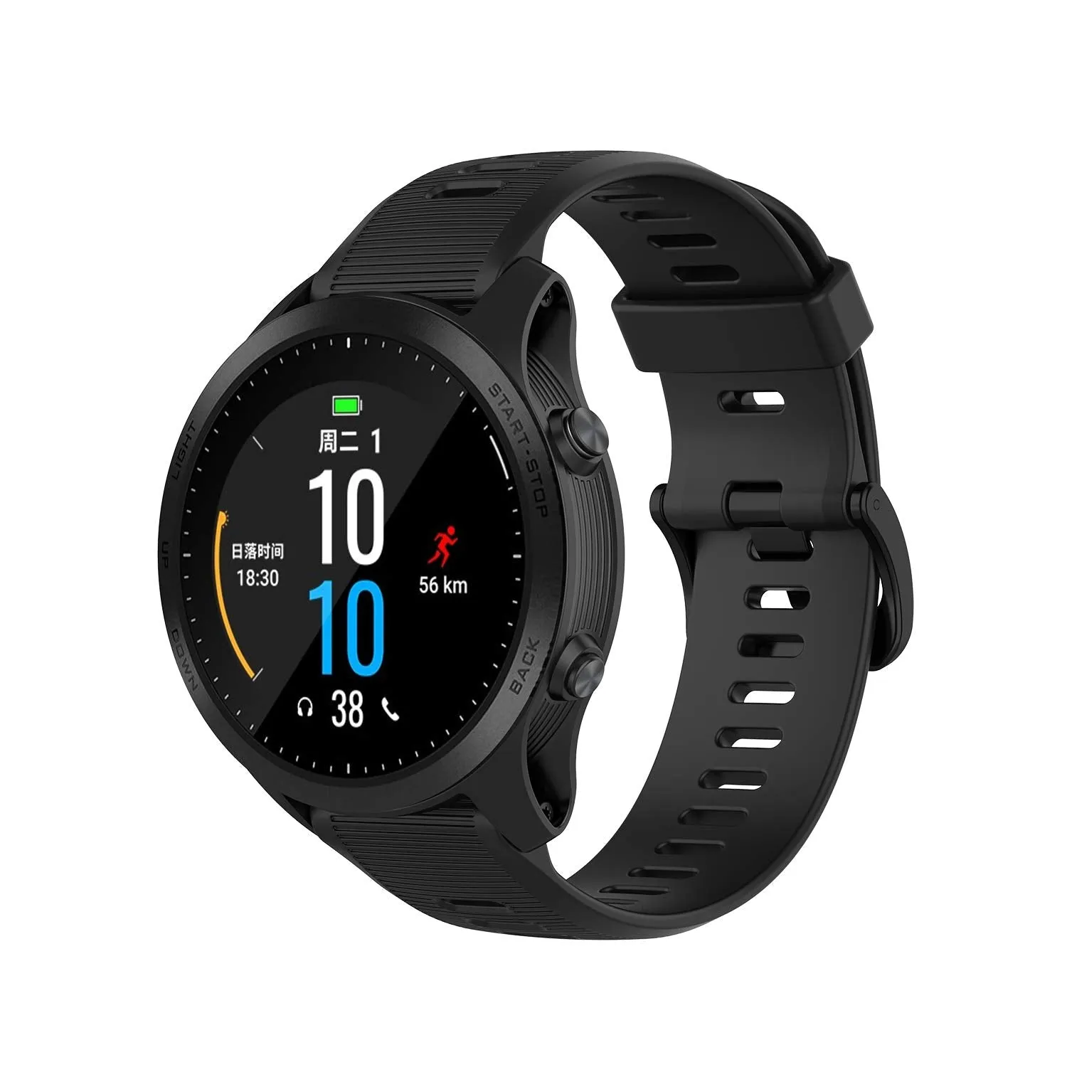 Garmin Forerunner 945 GPS Running Smartwatch with Included Wearable4U 3 Straps Bundle (Slate/Navy Blue/Black) …