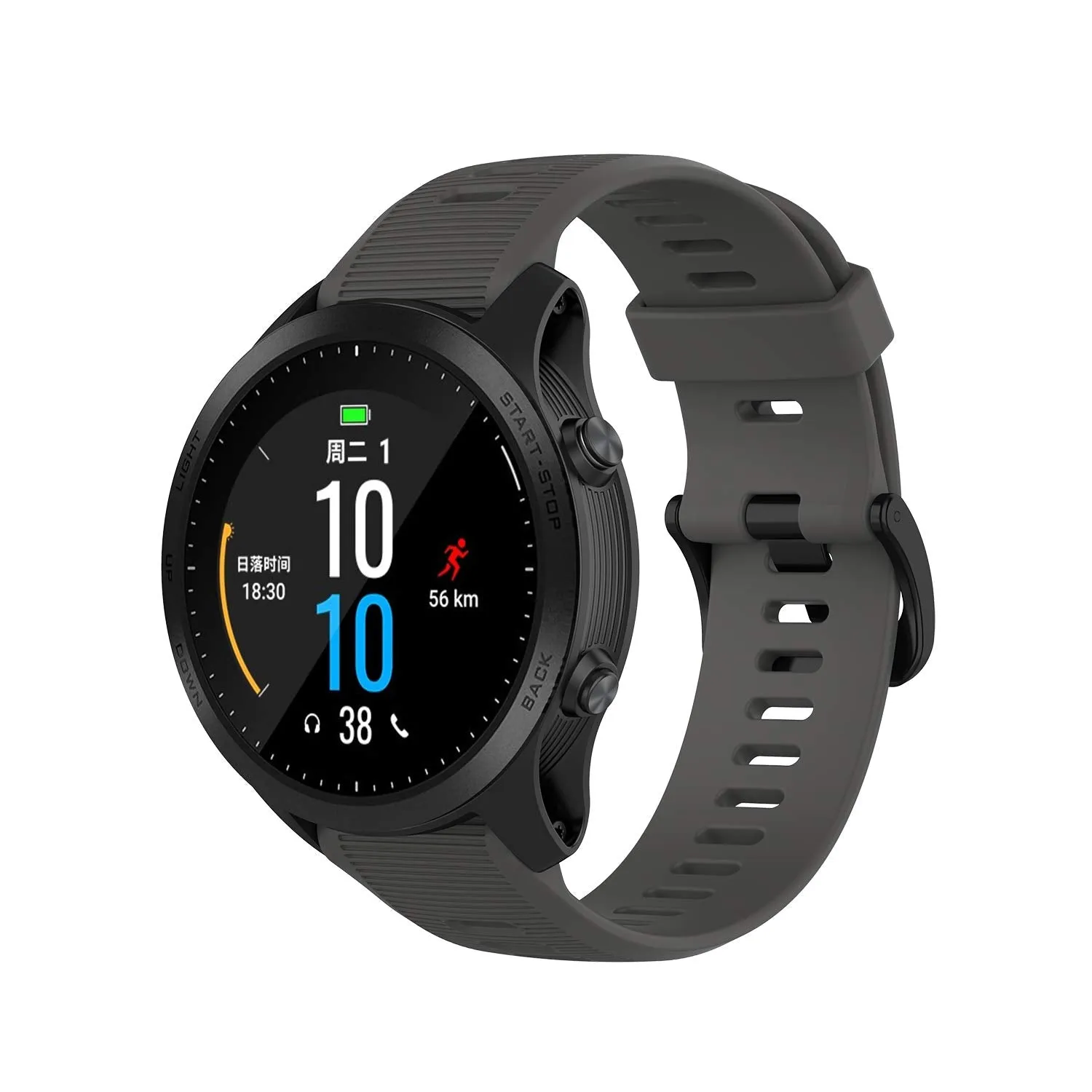 Garmin Forerunner 945 GPS Running Smartwatch with Included Wearable4U 3 Straps Bundle (Slate/Navy Blue/Black) …