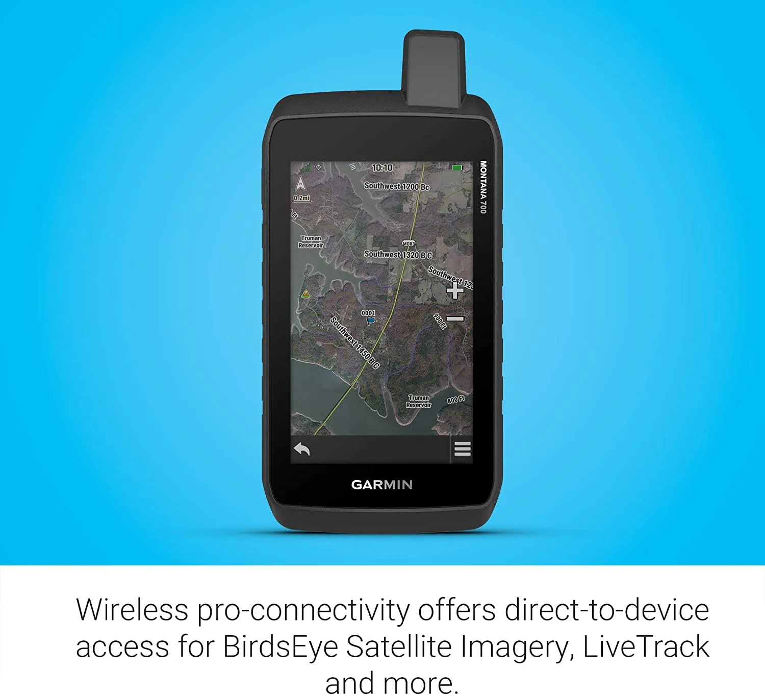 Garmin Montana 700, US/Can TopoActive GPS with Wearable4U Ultimate EarBuds with Charging Power Bank Case Bundle