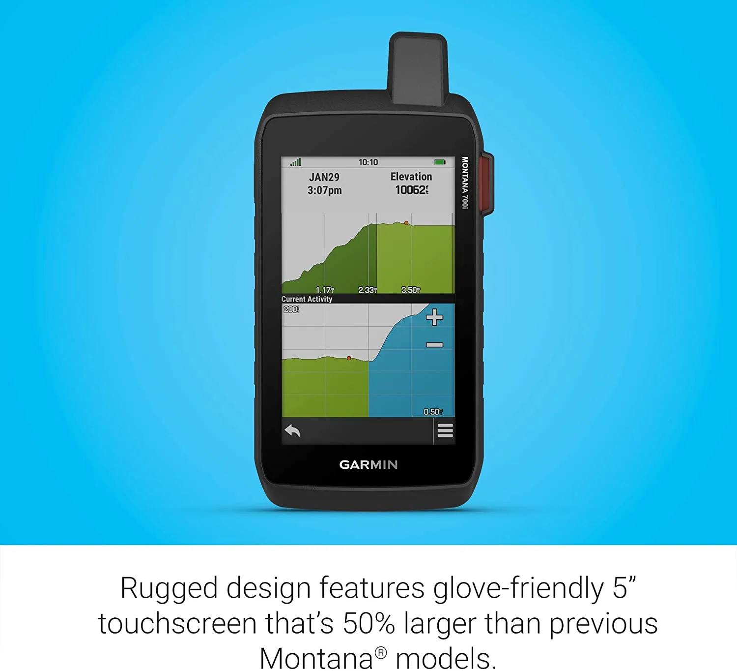 Garmin Montana 700i Rugged GPS Touchscreen Navigator with Included Wearable4U EarBuds