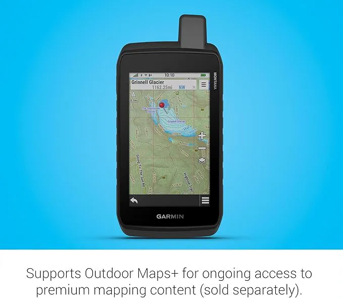 Garmin Montana® 710 Unisex Black Satellite Imagery And Maps For Routing On Roads And Trails Rugged GPS Handheld Navigator With Large 5-inch Glove-Friendly Touchscreen - 010-02963-00