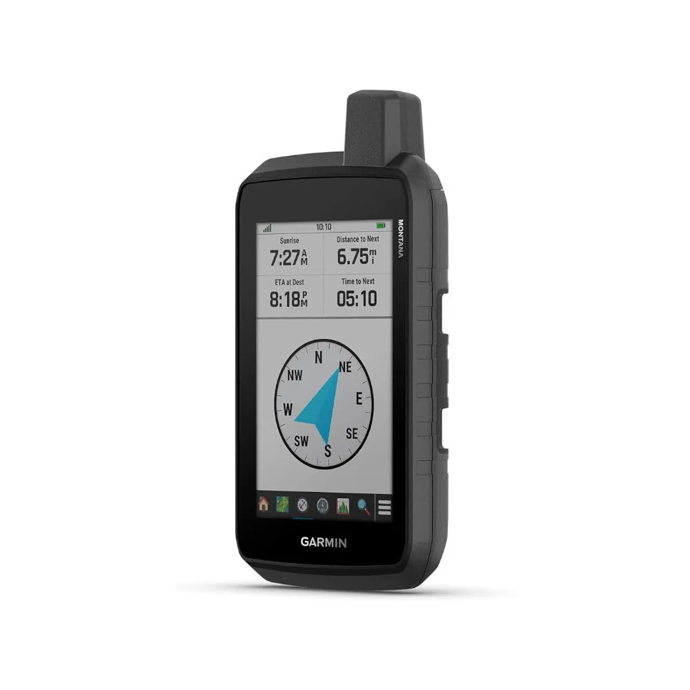Garmin Montana® 710 Unisex Black Satellite Imagery And Maps For Routing On Roads And Trails Rugged GPS Handheld Navigator With Large 5-inch Glove-Friendly Touchscreen - 010-02963-00
