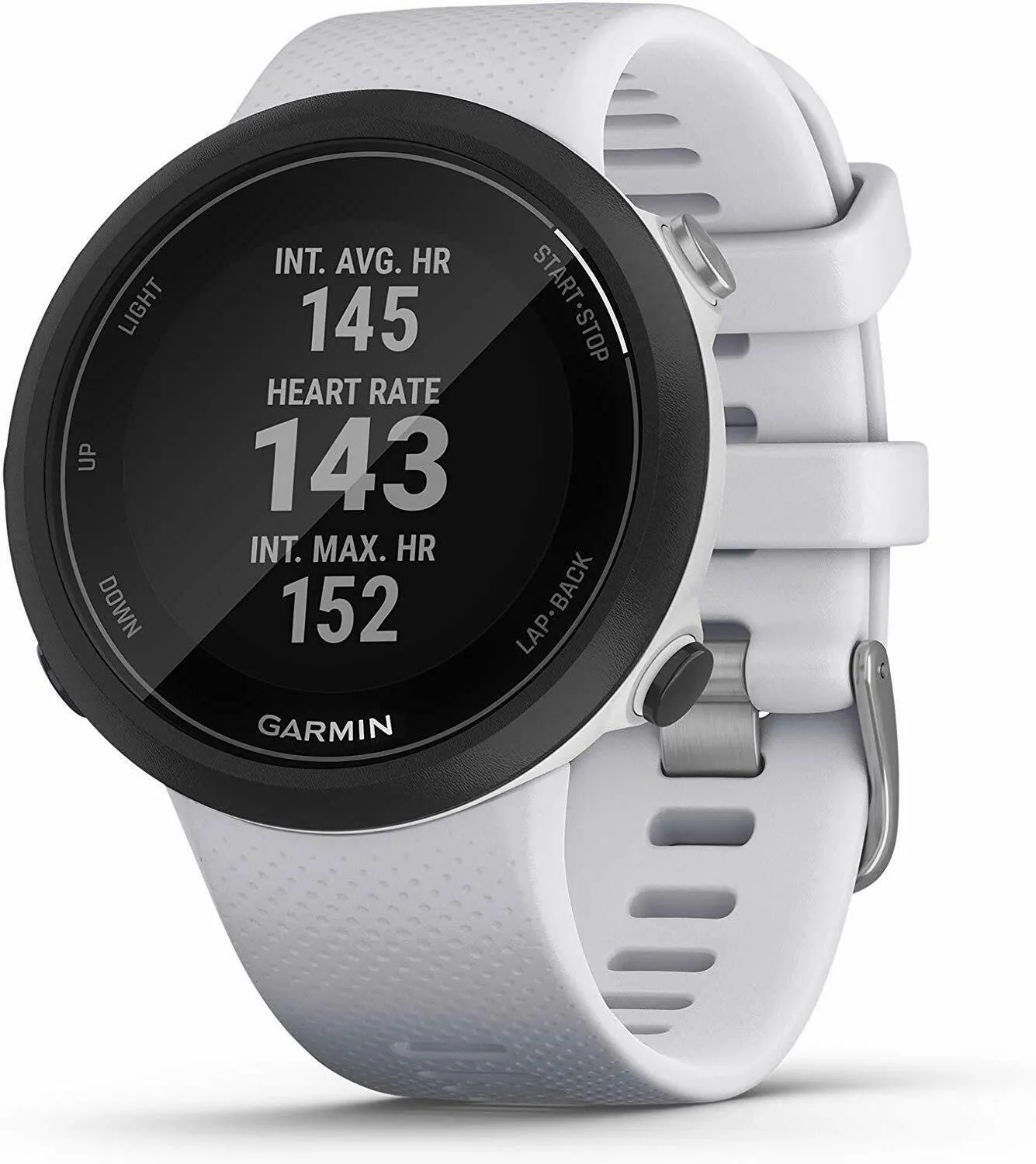 Garmin Swim 2 advanced swimming GPS smartwatch color whitestone